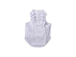 T-Shirt sem Manga Cachorro Sublimação Tamanho M (Branco)