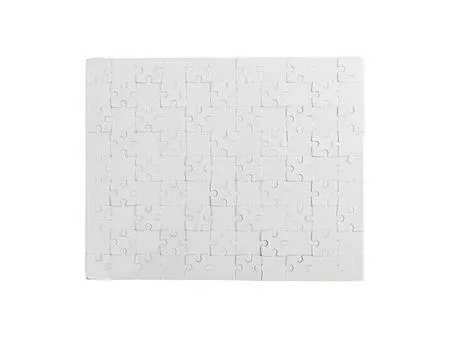Sublimation Cardboard Puzzle w/ Blue Base Board(8&quot;x10&quot;, 99 Pieces)