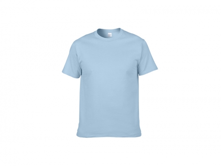 Cotton T-Shirt-Light blue