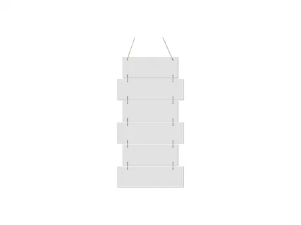 Sublimation Blanks 6 Pieces Hardboard Hanging Wall Signs (Rectangle)