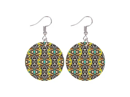 Sublimation Round Shell Earring (φ30mm)