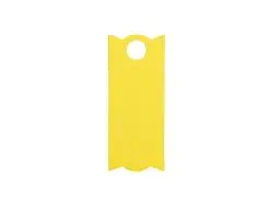 Engraving Blanks Rectangle Silicone Name Tag for 40oz Stanley Tumbler (3.3*8*0.3cm,Yellow)