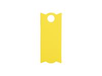 Engraving Blanks Rectangle Silicone Name Tag for 40oz Stanley Tumbler (3.3*8*0.3cm,Yellow)