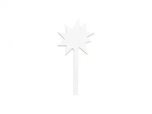Sublimation Blank Hardboard Star Shape Message Sign (7.5*15.5*0.3cm, Single-Sided)