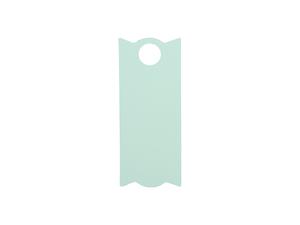Engraving Blanks Rectangle Silicone Name Tag for 40oz Stanley Tumbler (3.3*8*0.3cm,Mint Green)