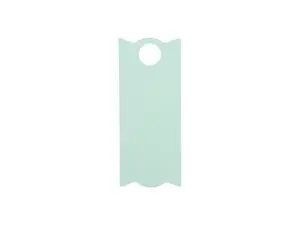 Engraving Blanks Rectangle Silicone Name Tag for 40oz Stanley Tumbler (3.3*8*0.3cm,Mint Green)