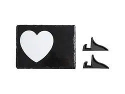 Slate with Sublimatable White Heart Patch (15*20cm/5.9"*7.9")