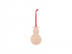 Sublimation Plywood Christmas Ornament (Snowman)